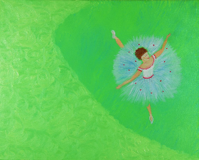 Ballerina, 2013, 50x40 cm, Oel auf Leinwand