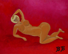 Blondi, 2012, 50x40 cm, Oel auf Karton