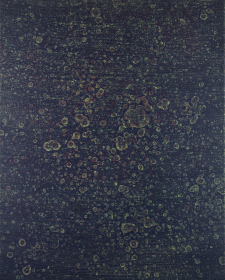 2019, 40x60 cm, Acryl lasierend+Bio-Ethanol getropft auf Leinwand